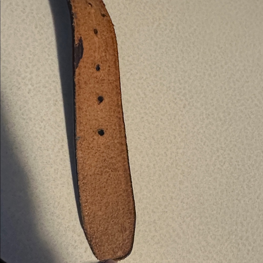 Brown tooled Leather western Belt with Country Music Buckle size 42 plus buckle - Picture 8 of 16